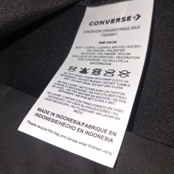 Converse DRKSHDW Drawstring Backpack - Picture 9 of 9